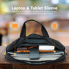 Roocase Normandie Messenger Bag for 15.6 Laptop and Tablet - Carrying Shoulder Bag - Black