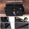 Roocase Normandie Messenger Bag for 15.6 Laptop and Tablet - Carrying Shoulder Bag - Black