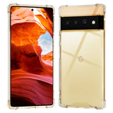 Roocase Plexis Clear Case for Google Pixel 6 Pro 6.7in (2021), Slim Transparent Cover with TPU Bumper