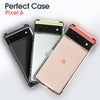 Roocase Plexis Clear Case for Google Pixel 6 6.4in (2021), Slim Transparent Cover with TPU Bumper