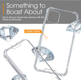 Roocase Plexis Clear Case for iPhone 11 (2019), Slim Transparent Cover with TPU Bumper