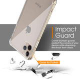 Roocase Plexis Clear Case for iPhone 11 Pro Max (2019), Slim Transparent Cover with TPU Bumper