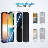 ROOCASE Plexis Clear Case for iPhone 14, 6.1 Inch, Slim Transparent Cover