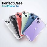 ROOCASE Plexis Clear Case for iPhone 14, 6.1 Inch, Slim Transparent Cover