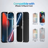 ROOCASE Plexis Clear Case for iPhone 14 Plus, 6.7 Inch, Slim Transparent Cover