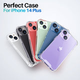 ROOCASE Plexis Clear Case for iPhone 14 Plus, 6.7 Inch, Slim Transparent Cover