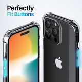 ROOCASE Plexis Clear Case for iPhone 14 Pro, 6.1 Inch, Slim Transparent Cover