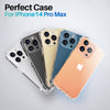ROOCASE Plexis Clear Case for iPhone 14 Pro Max, 6.7 Inch, Slim Transparent Cover