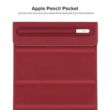 Roocase Olvera iPad Sleeve with Stand for New iPad 10.2, iPad 9.7, iPad Air 10.5, iPad Pro 11, iPad Mini - Apple Pencil Holder