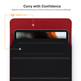 Roocase Olvera iPad Sleeve with Stand for New iPad 10.2, iPad 9.7, iPad Air 10.5, iPad Pro 11, iPad Mini - Apple Pencil Holder