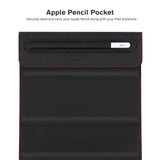 Roocase Olvera iPad Sleeve with Stand for New iPad 10.2, iPad 9.7, iPad Air 10.5, iPad Pro 11, iPad Mini - Apple Pencil Holder