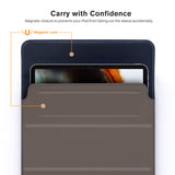 Roocase Olvera iPad Sleeve with Stand for New iPad 10.2, iPad 9.7, iPad Air 10.5, iPad Pro 11, iPad Mini - Apple Pencil Holder