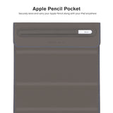 Roocase Olvera iPad Sleeve with Stand for New iPad 10.2, iPad 9.7, iPad Air 10.5, iPad Pro 11, iPad Mini - Apple Pencil Holder