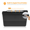 Roocase Premium Folio Case for iPad Pro 11 2018 - Clear Back - Smart Cover - Apple Pencil Charging