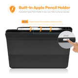 Roocase Premium Folio Case for iPad Pro 11 2018 - Clear Back - Smart Cover - Apple Pencil Charging