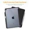 Roocase Premium Folio Case for iPad Pro 11 2018 - Clear Back - Smart Cover - Apple Pencil Charging