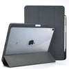 Roocase Premium Folio Case for iPad Pro 11 2018 - Clear Back - Smart Cover - Apple Pencil Charging