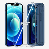 Roocase Plexis Clear Case for iPhone 12 Mini, 5.4 Inch, Slim Transparent Cover with TPU Bumper