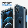 Roocase Plexis Clear Case for iPhone 12 Pro Max, 6.7 Inch, Slim Transparent Cover with TPU Bumper