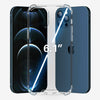 Roocase Plexis Clear Case for iPhone 12/12 Pro, 6.1 Inch, Slim Transparent Cover with TPU Bumper