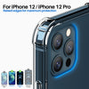 Roocase Plexis Clear Case for iPhone 12/12 Pro, 6.1 Inch, Slim Transparent Cover with TPU Bumper