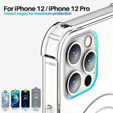 Roocase Clear Case with Magsafe for iPhone 12 / 12 Pro, 6.1 Inch