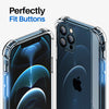Roocase Plexis Clear Case for iPhone 12/12 Pro, 6.1 Inch, Slim Transparent Cover with TPU Bumper