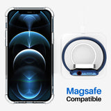 Roocase Plexis Clear Case for iPhone 12/12 Pro, 6.1 Inch, Slim Transparent Cover with TPU Bumper