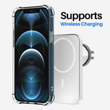 Roocase Plexis Clear Case for iPhone 12/12 Pro, 6.1 Inch, Slim Transparent Cover with TPU Bumper
