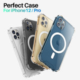 Roocase Clear Case with Magsafe for iPhone 12 / 12 Pro, 6.1 Inch