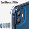 Roocase Plexis Clear Case for iPhone 12 Mini, 5.4 Inch, Slim Transparent Cover with TPU Bumper