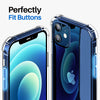 Roocase Plexis Clear Case for iPhone 12 Mini, 5.4 Inch, Slim Transparent Cover with TPU Bumper
