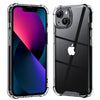 Roocase Plexis Clear Case for iPhone 13 (2021) Slim Transparent Cover with TPU Bumper