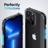 Roocase Plexis Clear Case for iPhone 13 Pro (2021) Slim Transparent Cover with TPU Bumper
