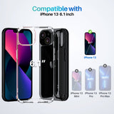Roocase Plexis Clear Case for iPhone 13 (2021) Slim Transparent Cover with TPU Bumper