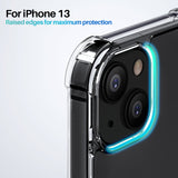 Roocase Plexis Clear Case for iPhone 13 (2021) Slim Transparent Cover with TPU Bumper