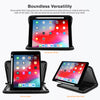 Roocase Wilshire Case for iPad Air (3rd Gen) 10.5 / iPad Pro 10.5 - Executive Portfolio Case - Detachable Magnetic Case - Organizer - Black