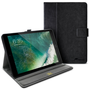 Roocase Leather Slim Fit Case for iPad Air 10.5 2019 / iPad Pro 10.5 2017 - Folio Smart Cover - Apple Pencil Loop - Viewing Stand