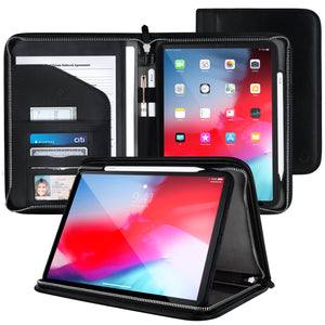 Roocase Wilshire Case for iPad Pro 11 2018  - Executive Portfolio Case - Detachable Magnetic Case - Organizer - Black
