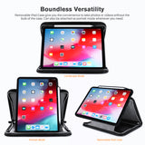 Roocase Wilshire Case for iPad Pro 12.9 3rd Gen (2018) - Executive Portfolio Case - Detachable Magnetic Case - Organizer - Black