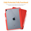 Roocase Premium Folio Case for iPad Pro 11 2018 - Clear Back - Smart Cover - Apple Pencil Charging